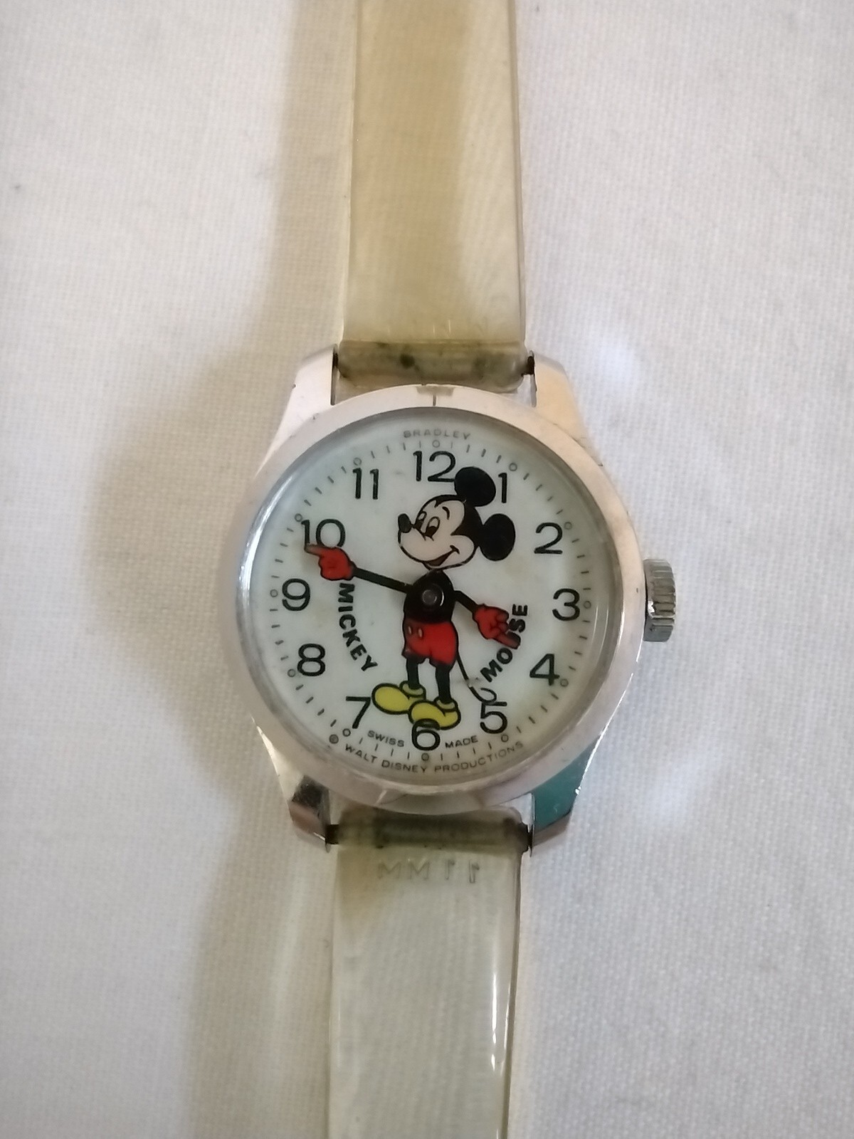 Vintage Mickey Mouse Analog Watches Bradley & Ingersoll Lot of 2