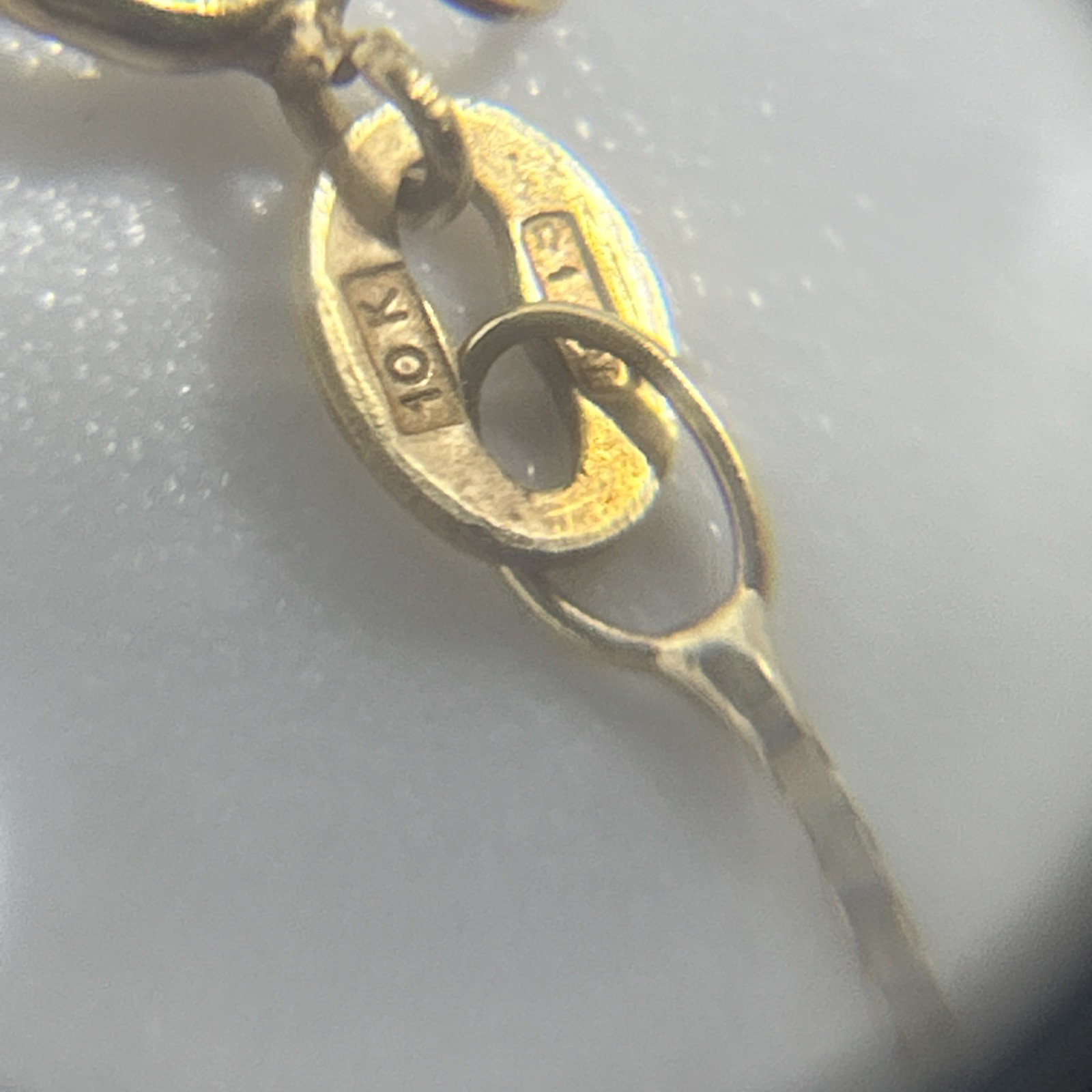 Unoaerre 10k Gold Box Chain Necklace With Diamond Heart Pendant