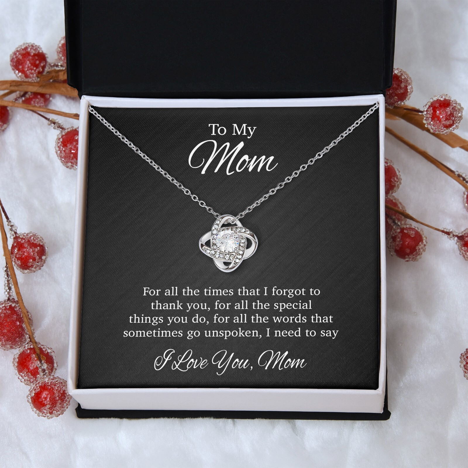 To My Mom Necklace, Gift For Mom From Daughter, Mother’s Day Gifts