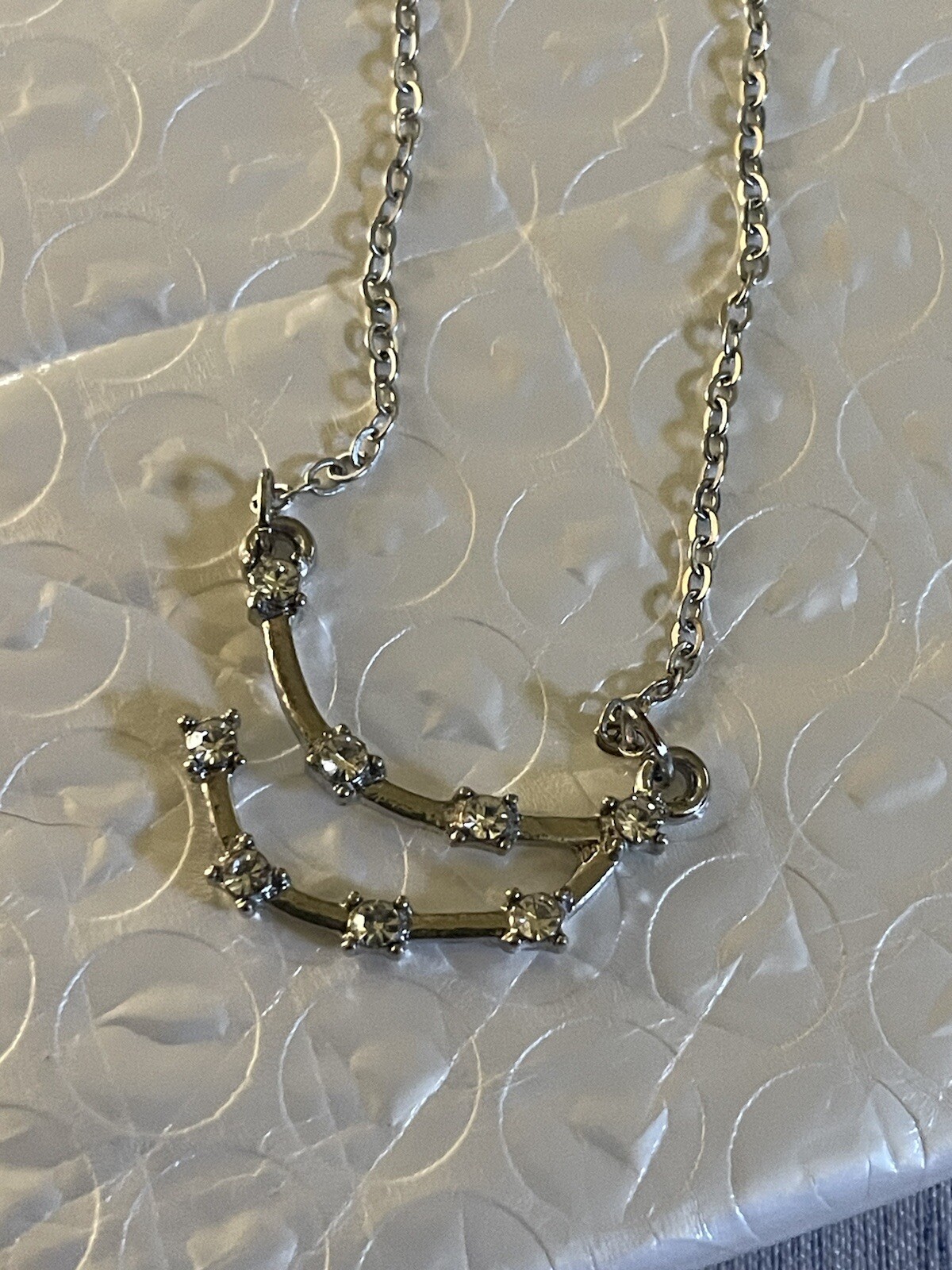 Capricorn Zodiac Necklace Sterling Silver 925 adjustable 17.5”-20” #386