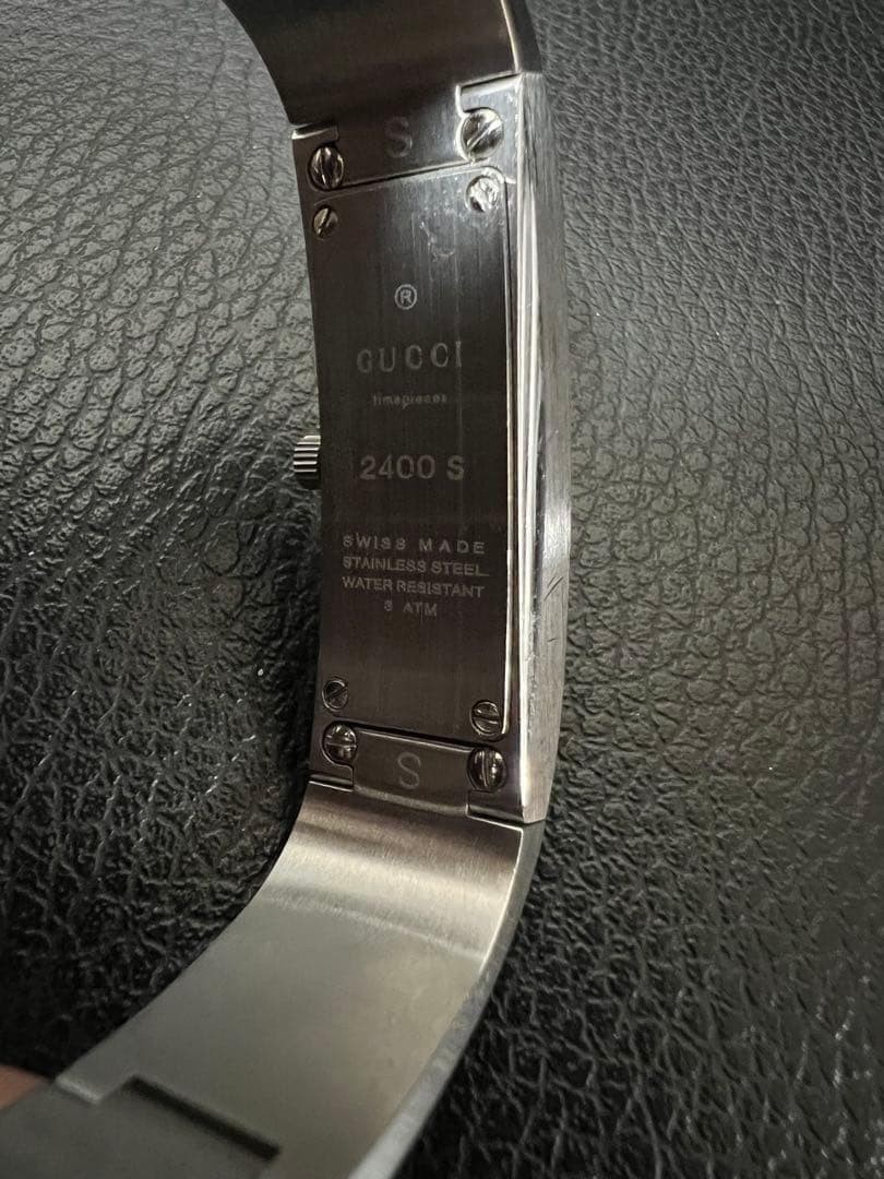 Gucci Bangle Watch Silver Quartz 14.0–14.5 in with Box