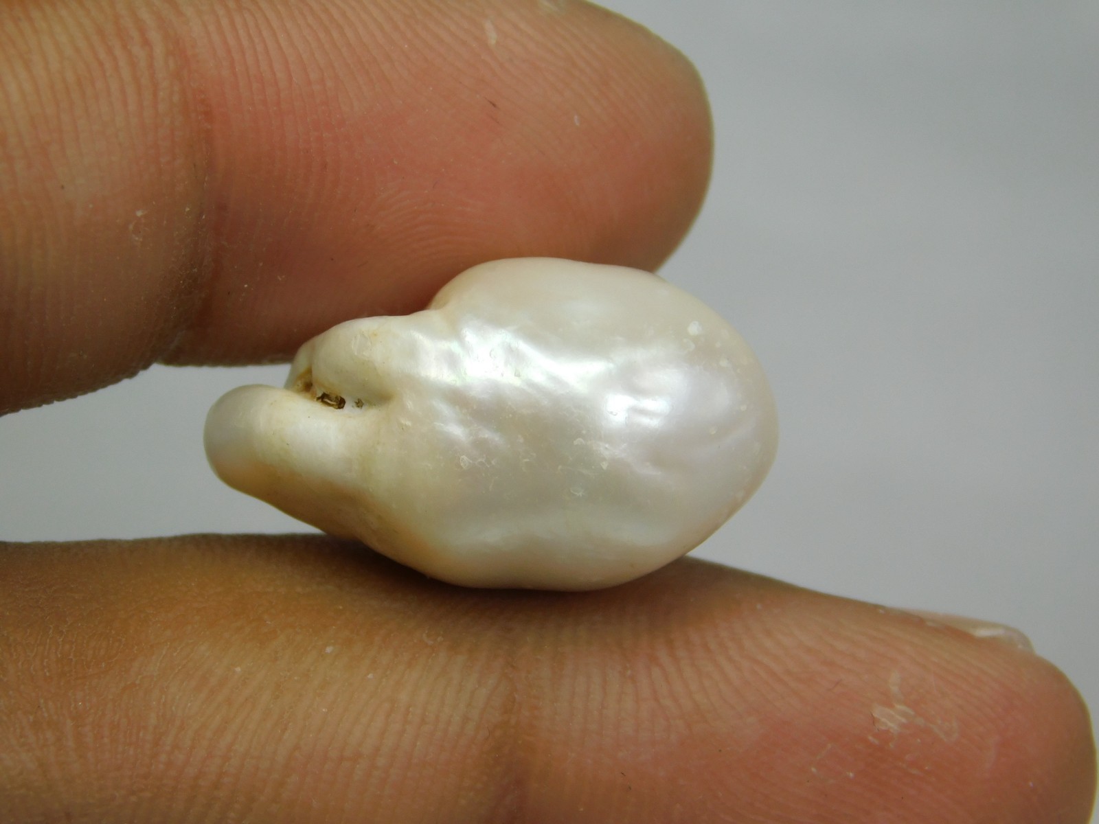 20.50 Ct Natural Baroque Pearl 22.7×14.8×12.7 mm Genuine Loose White Cream Moti