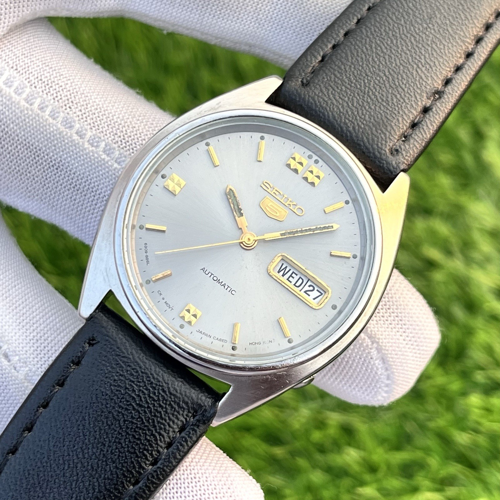 Vintage Seiko 5 Dress Formal Automatic Japan Made Men’s Watch Cal 6309
