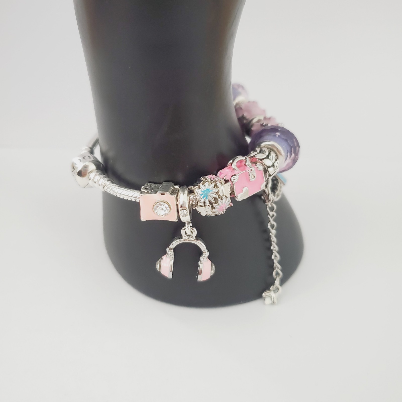 Authentic Pandora Travel Charm Bracelet Multicolor Gift Set New in Box