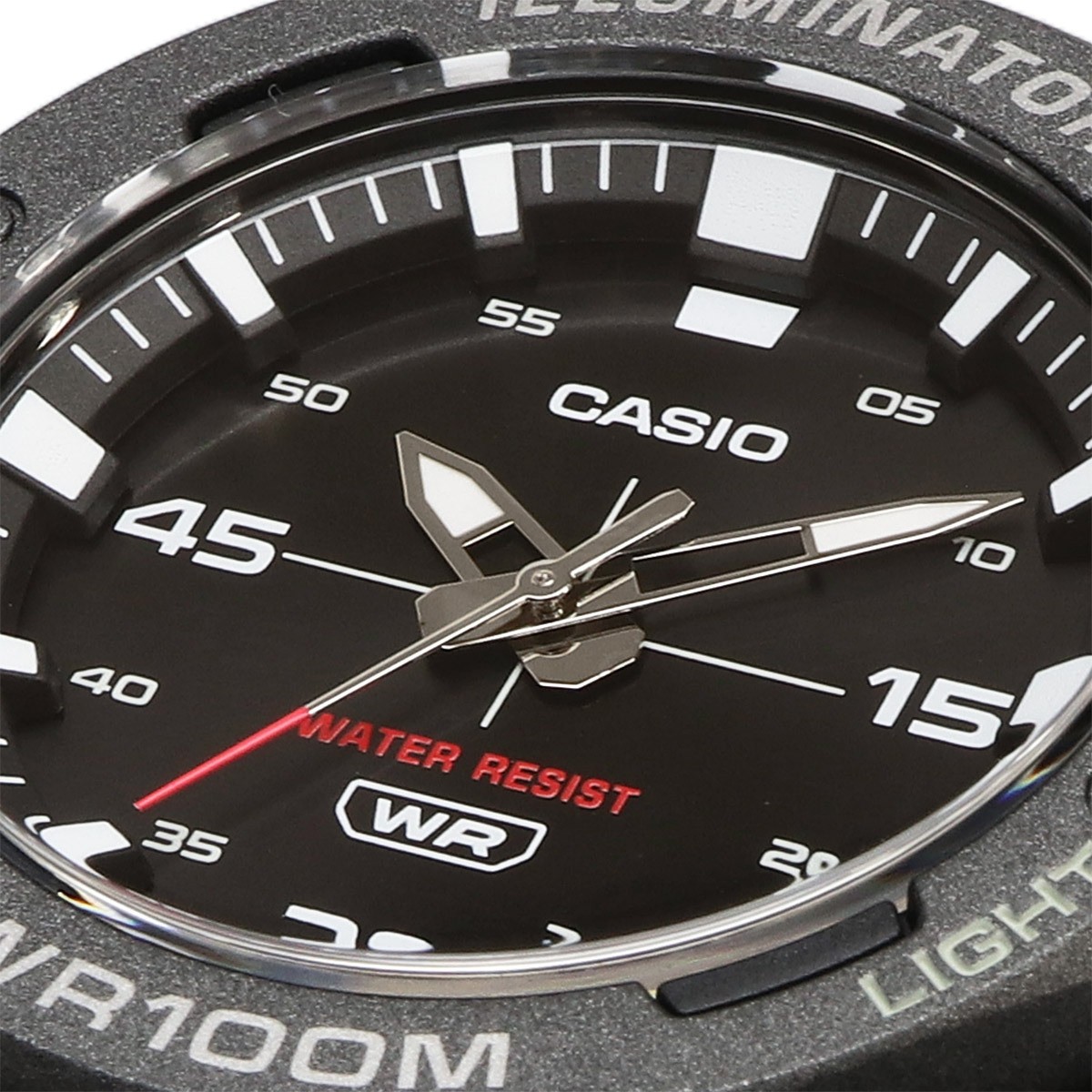 CASIO MW-620H-1AV Men’s Black Analog Quartz Watch LED 100M New