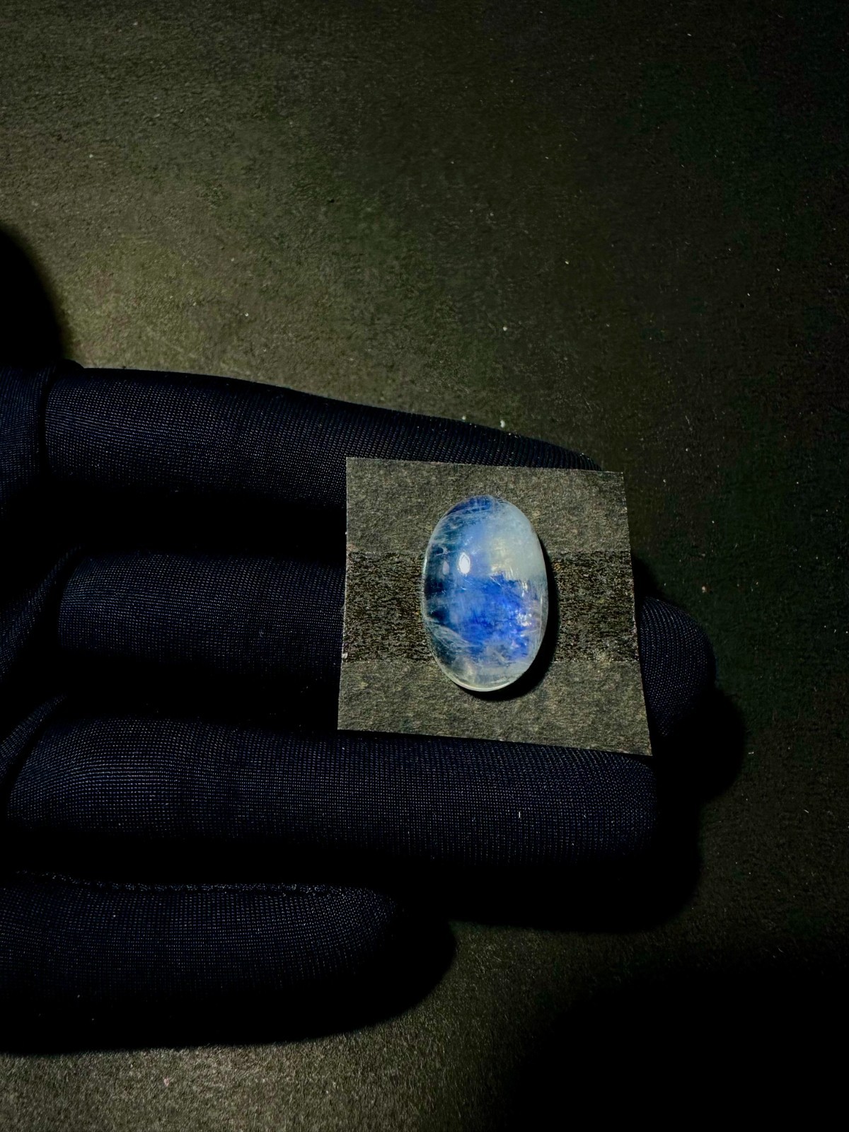 20Cts. Rainbow Moonstone, Blue Fire Rainbow Moonstone, Custom Ring Stone, 13×20