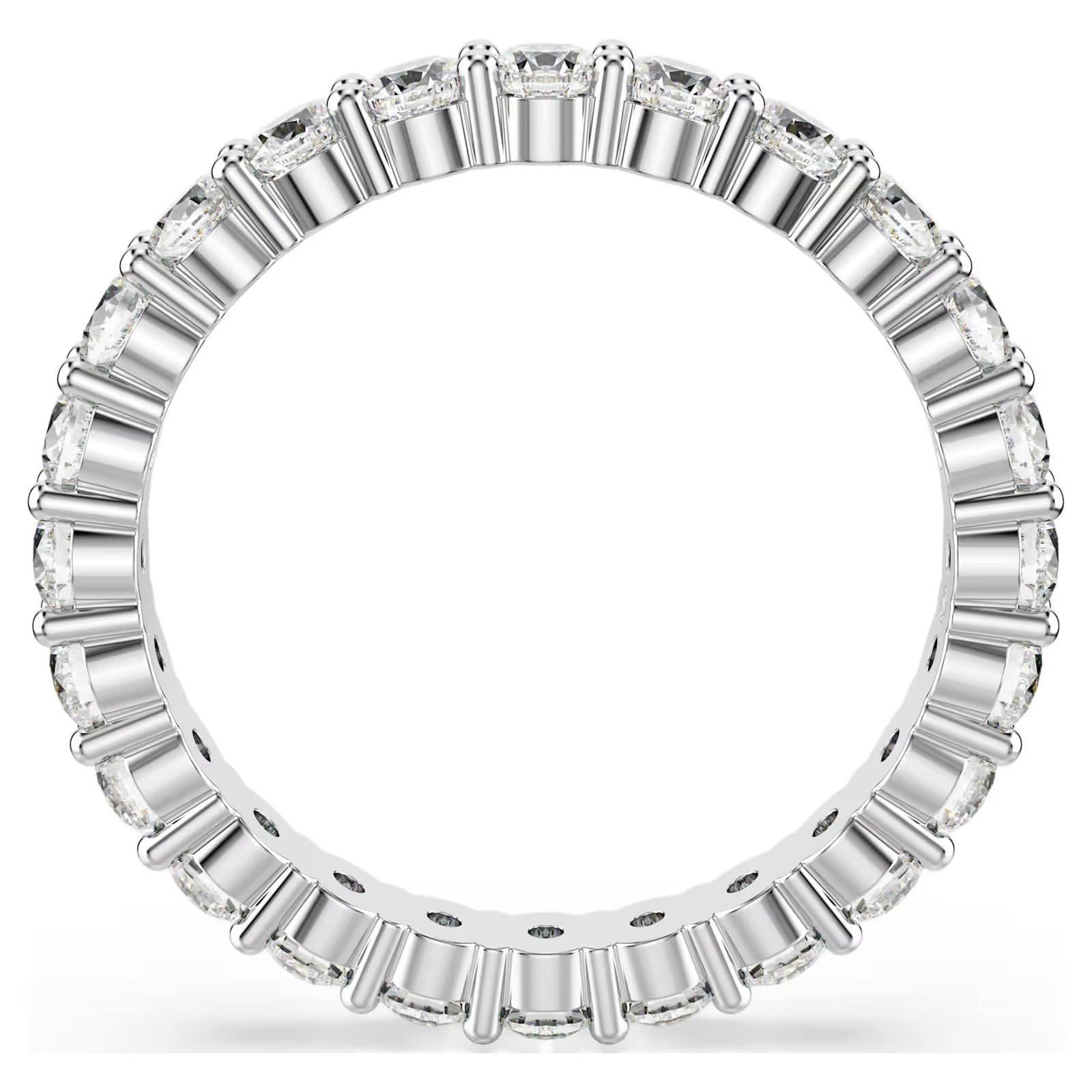 Swarovski Matrix Vittore Ring, White, Silver Tone Finish 5705604 (Size 55/M/7)