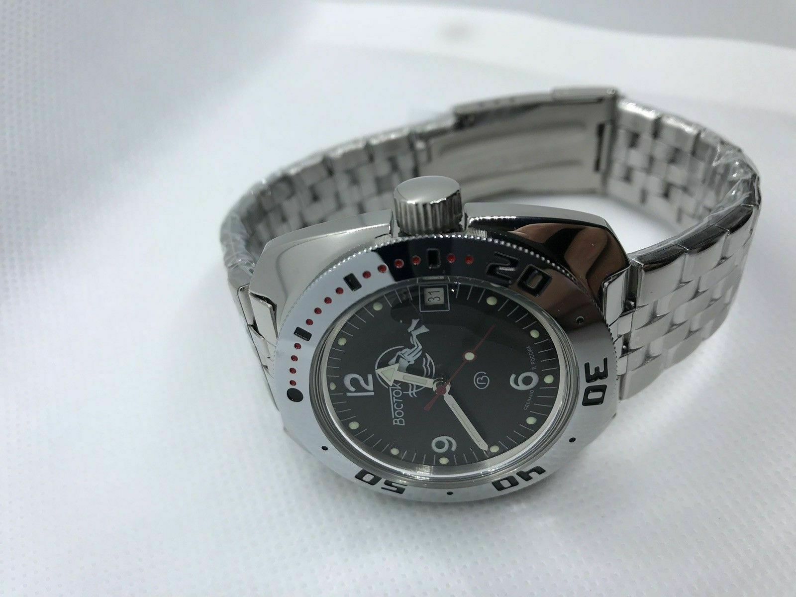 Vostok Amphibia 710634 Watch Scuba Dude Diver Mechanical Automatic US SELLER