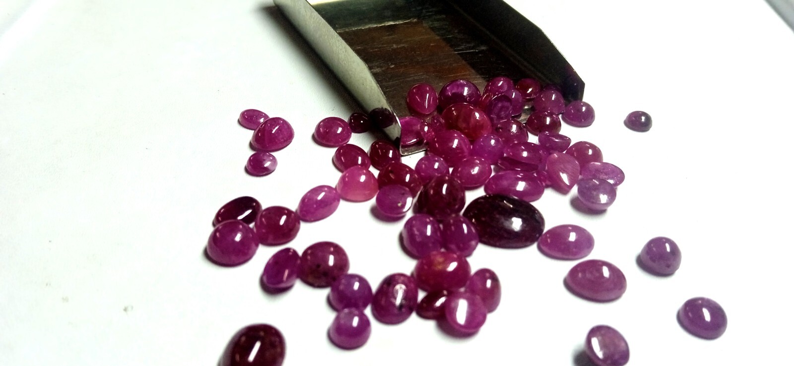 Natural Ruby Cabochon 4mm 9x11mm Round Oval Gemstone 62 Piece 58.85 Cts Lot