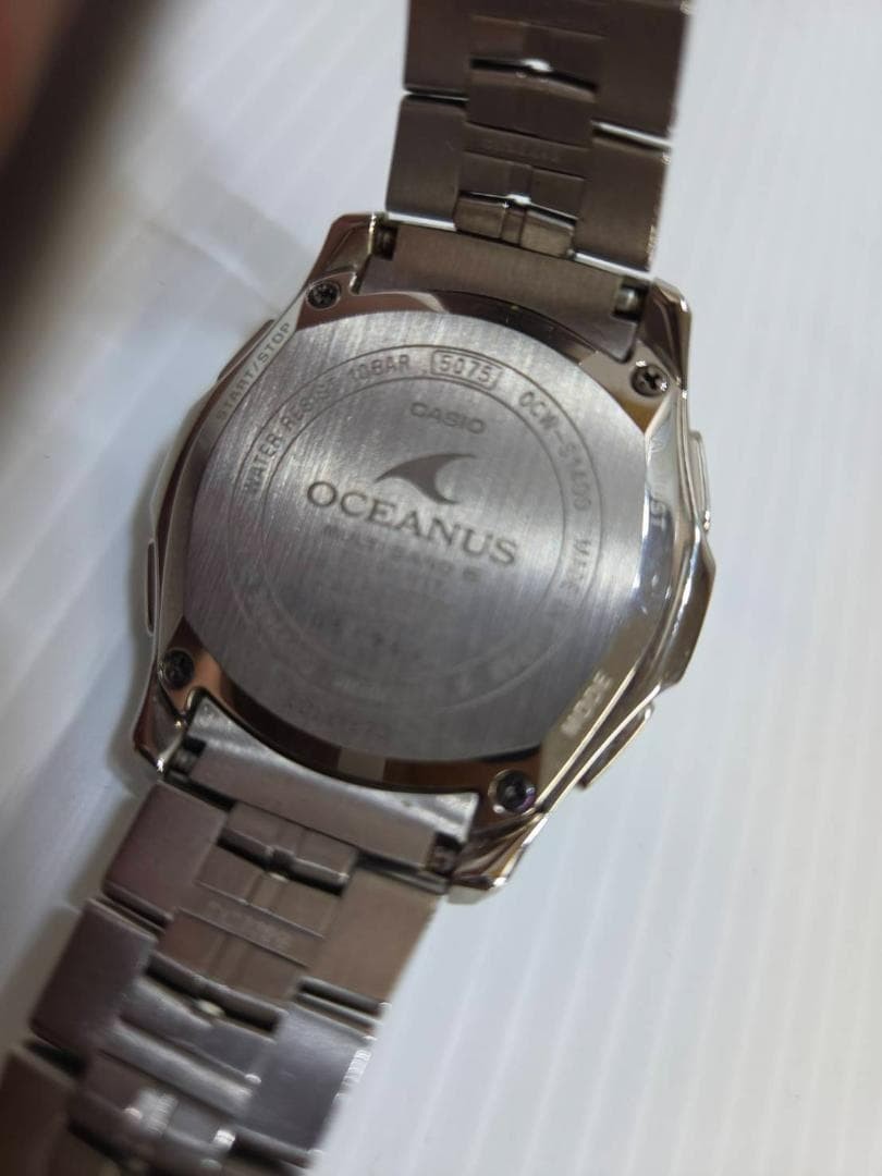 CASIO OCEANUS Manta OCW-S1400-1AJF Black Titanium Tough Solar Multiband 6 w/Box