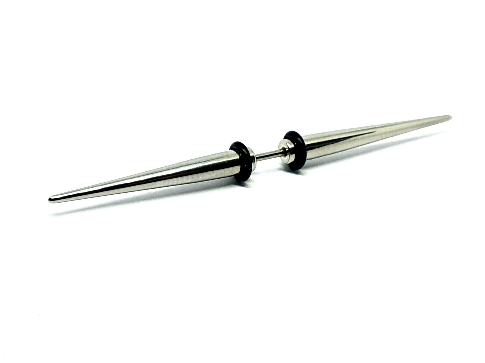 Large Double Spike Septum Bar Cone 16g (1.2mm) 60mm 316L Jewellery Piercing