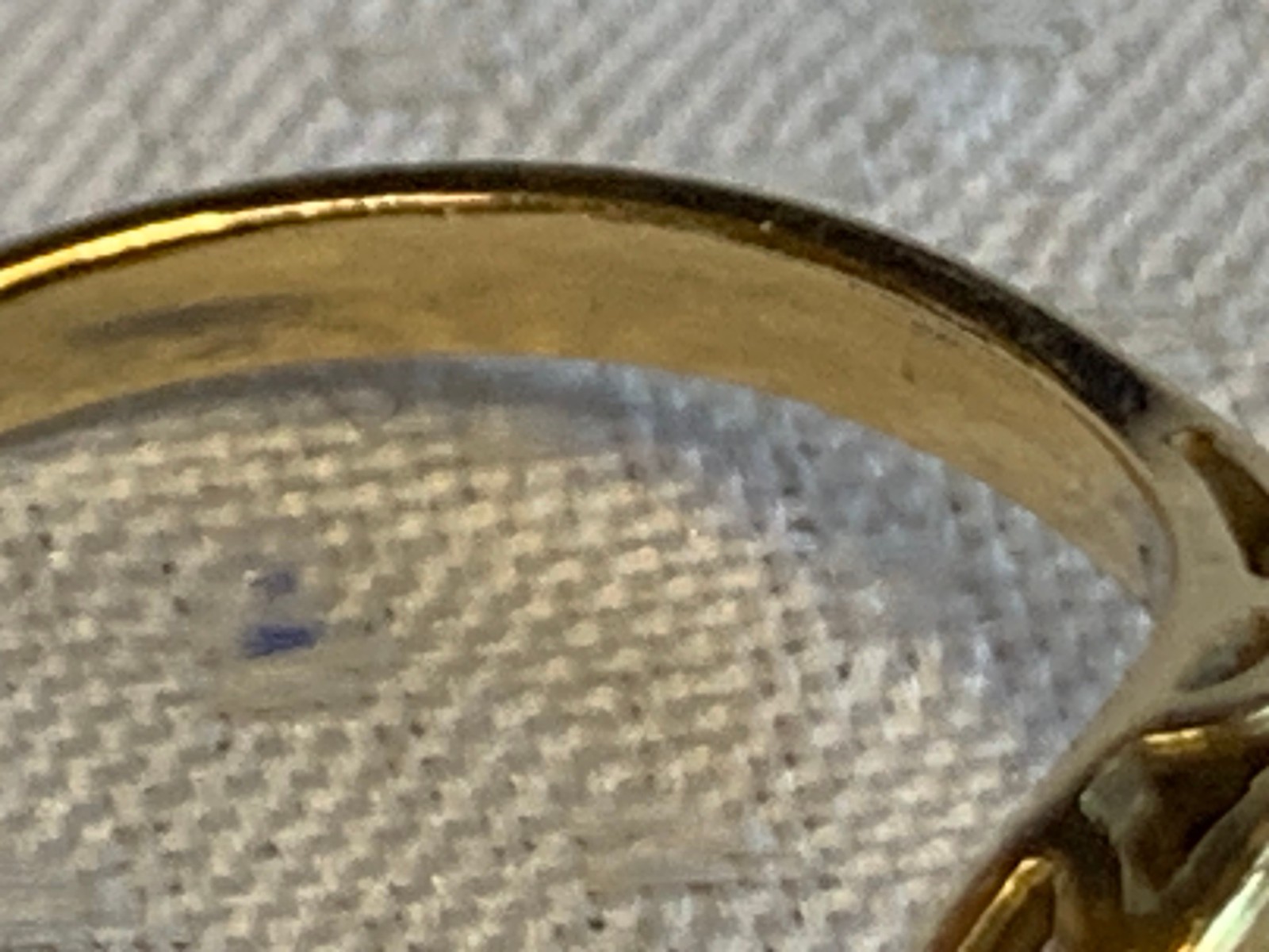 14K Yellow Gold Ring 1.95g Fine Jewelry Size 5 Band Opal Look Stone *READ*