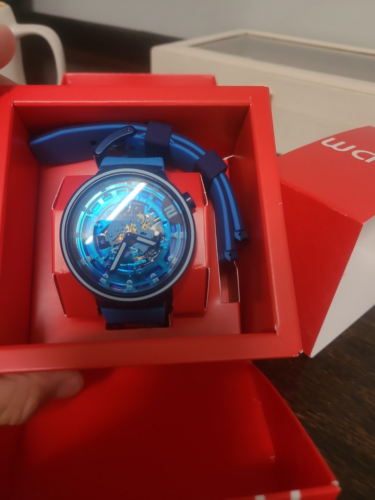 RARE The image displays the Swatch Big Bold Planets “Second Home” Watch…