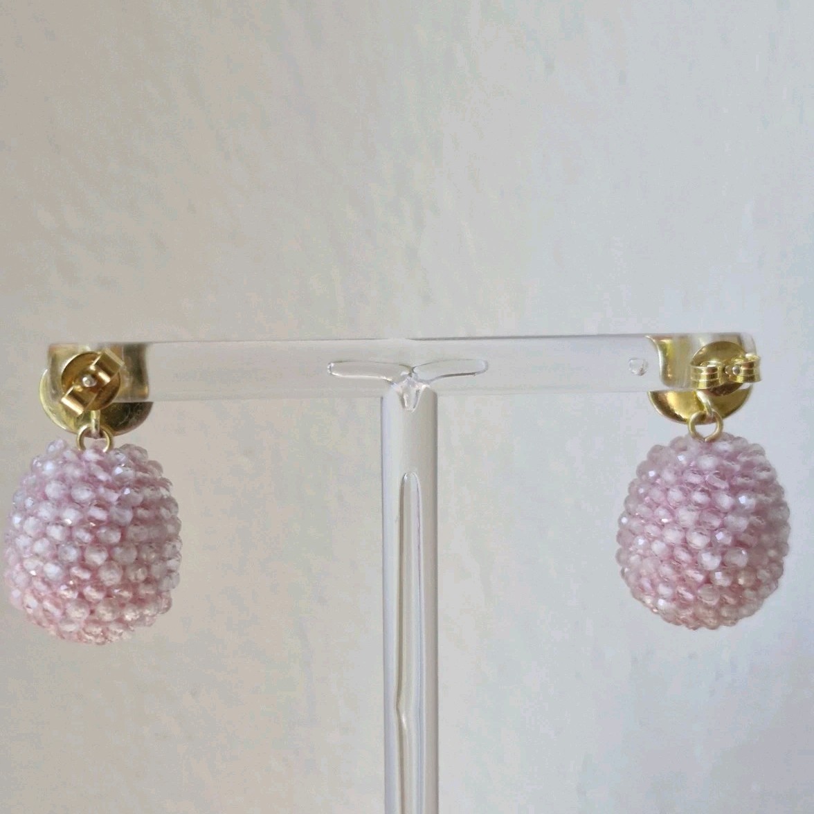 ROSE QUARTZ EARRINGS REMOVABLE
