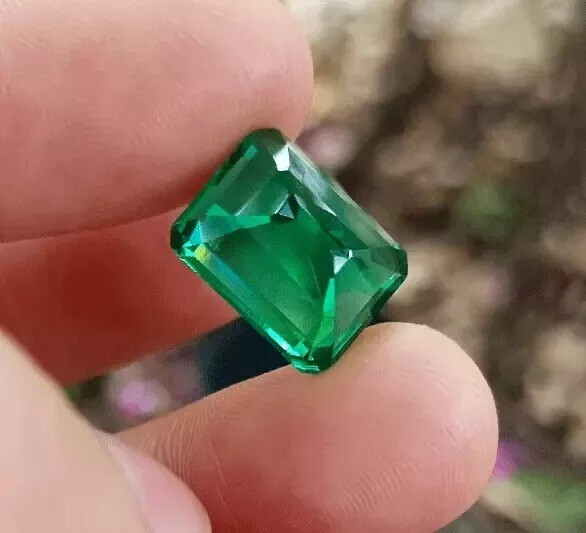 AMAZING Emerald Cut 9-11Ct Natural Green Emerald EGL Certified Loose Gemstone
