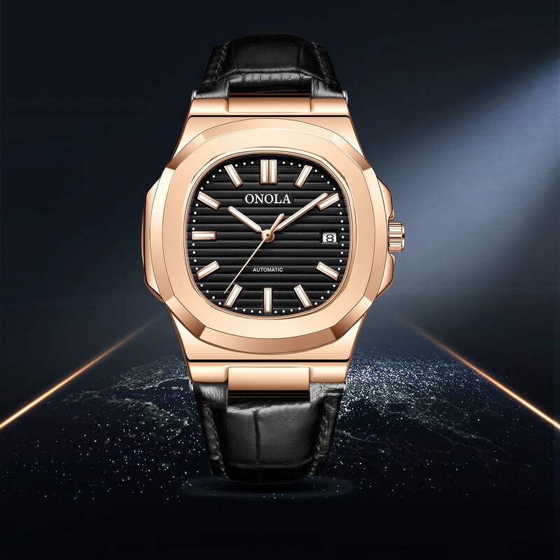 ONOLA Casual Business Calendar Waterproof Luminous Automatic Mechanical Watch