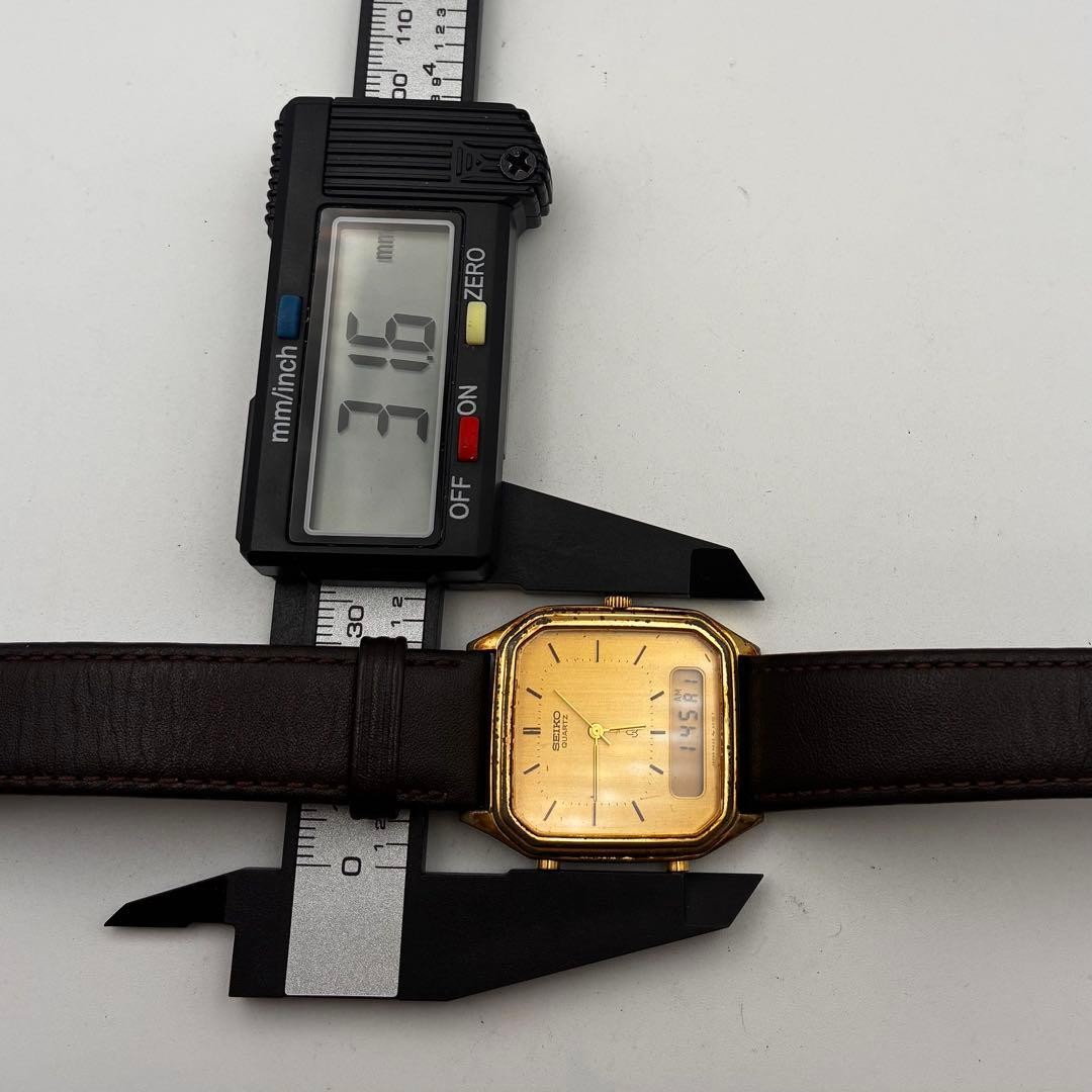 [Working Condition] SEIKO Hybrid Octagon H449-5070 Analog-Digital TV