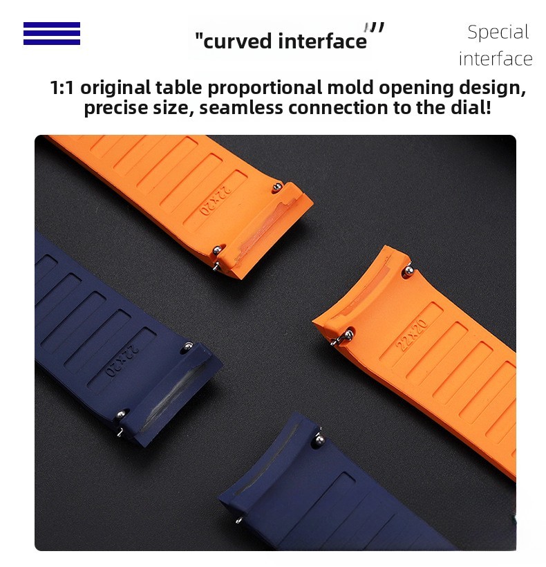 Quality Waterproof Rubber Watch Straps Quick Release for Mido Multifort M049.526
