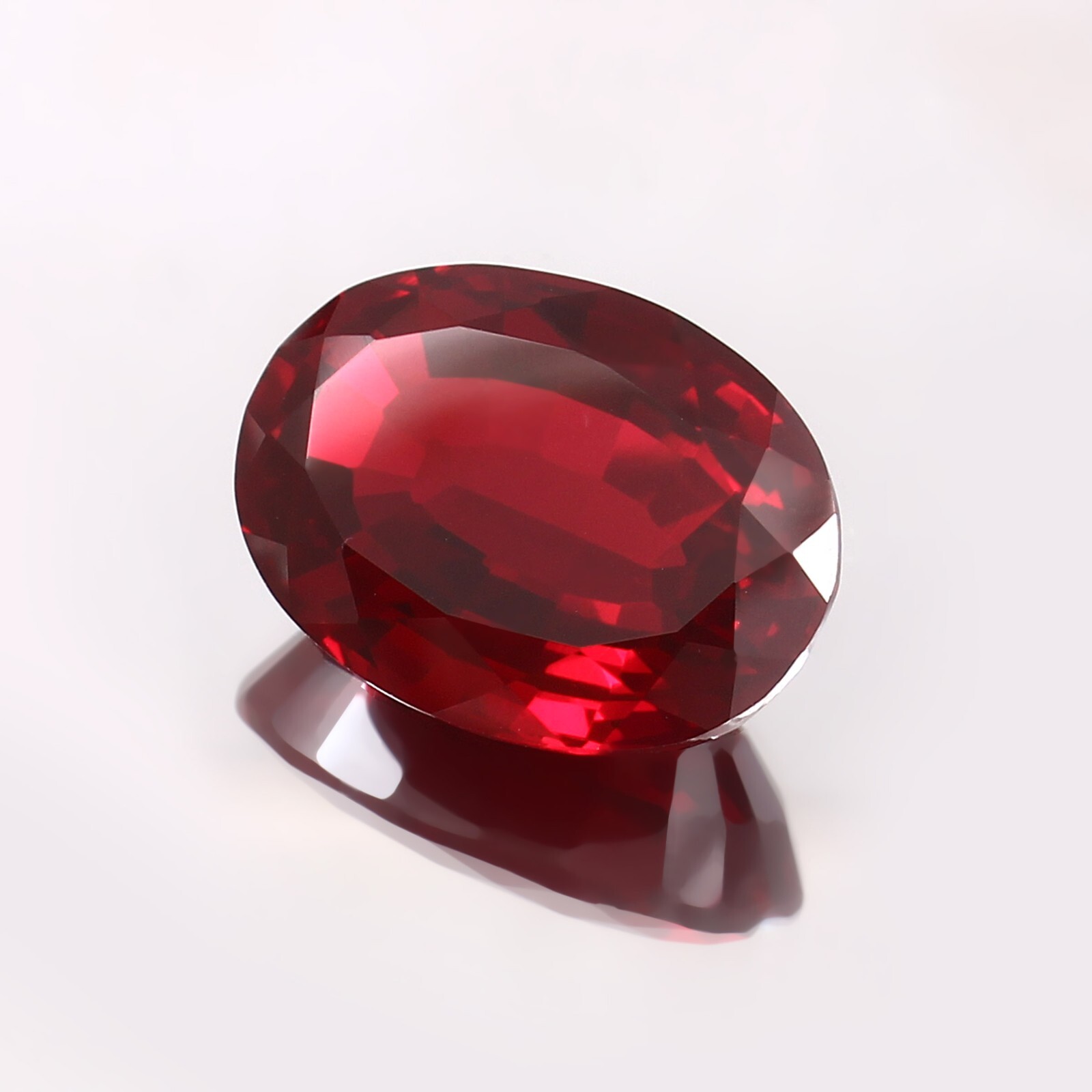 AAA Rated Lab Created Synthetic Oval Garnet Cut Gemstone,4×6-15x20mm,1pcs
