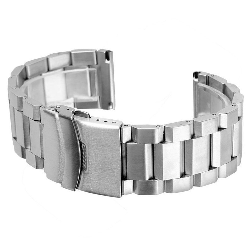 New 18 20 21 22 24 mm Stainless Steel Watch Bands Brushed Finish Watch Strap