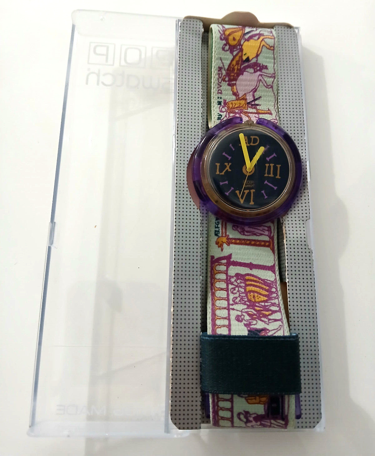 Swatch Pop 1992 PWK170 Lancelot Vintage Watch Rare