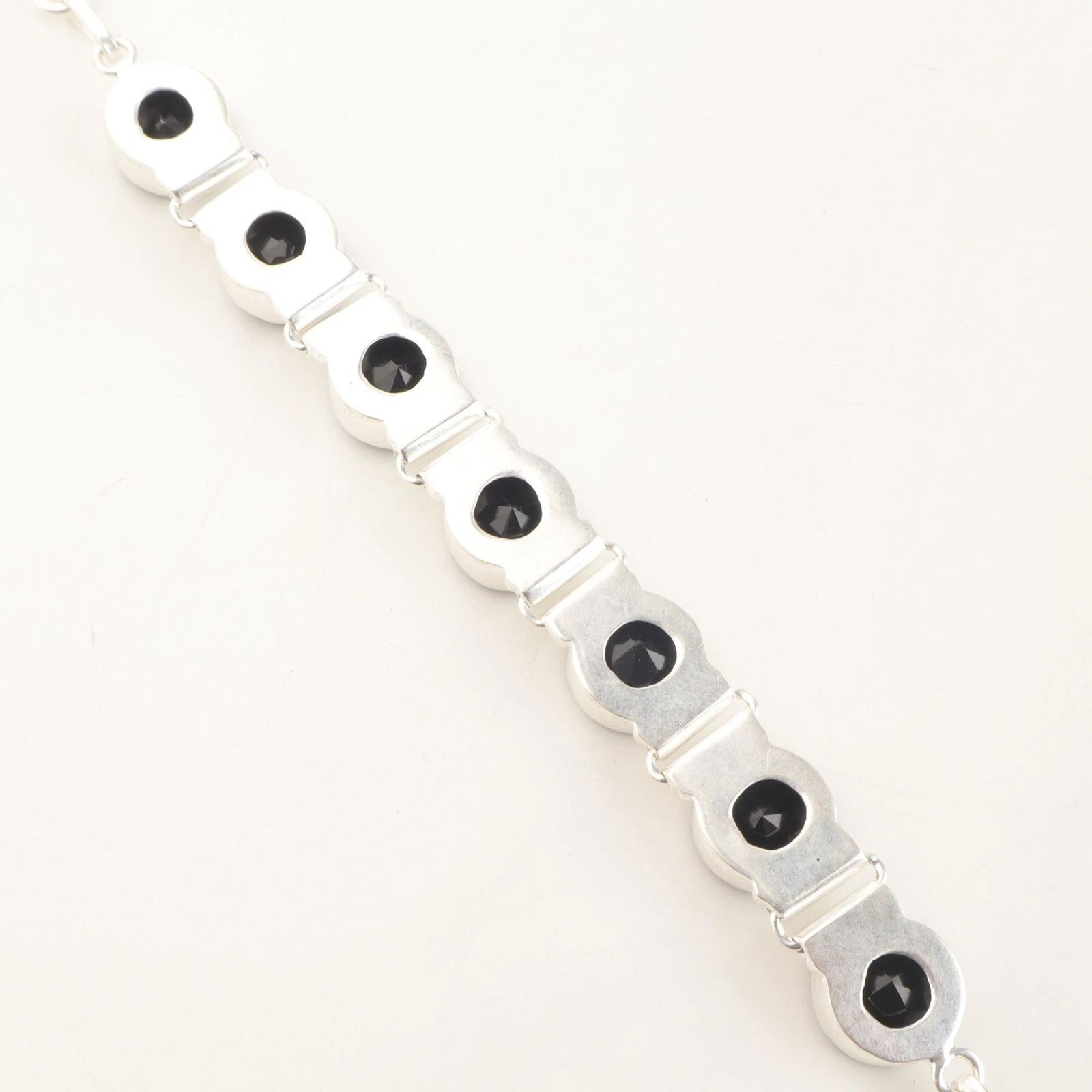 Green Onyx Gemstone 925 Sterling Silver Handmade Women Jewelry Bracelet 9″ Gift