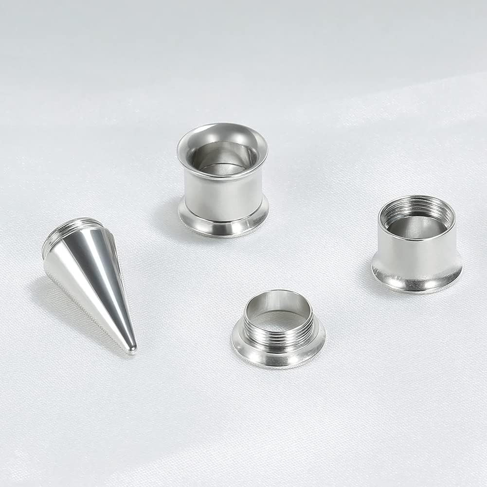 36PCS Ear Gauge Stretching Kit Stainless Steel Double Flare Alloy Tapers 3 in 1