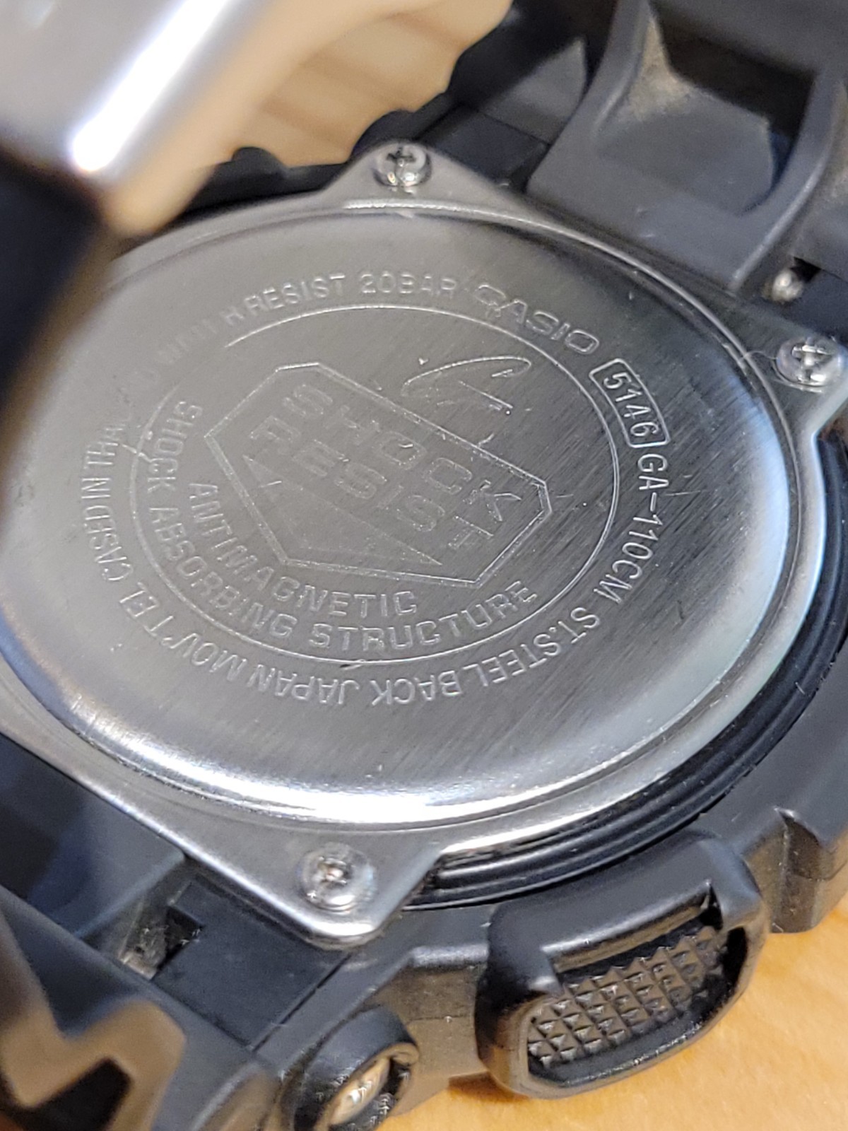 ​EXCELLENT! CASIO G-SHOCK GA-110CM Dark Camo – NEW BATTERY, HANDS ALIGNED