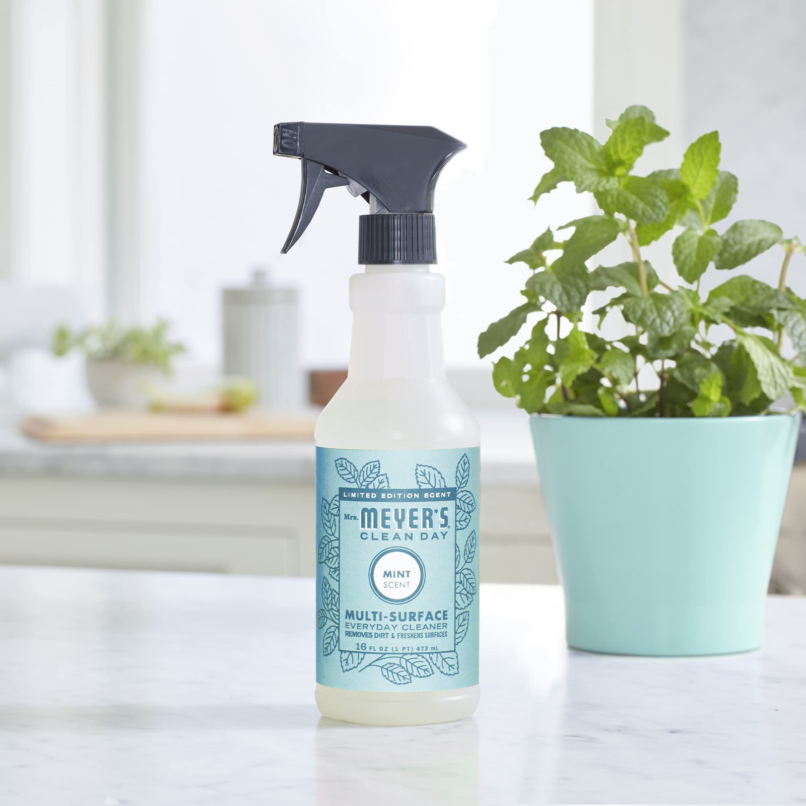 MRS. MEYER’S CLEAN DAY All-Purpose Cleaner Spray, 16 Fl Oz (Pack of 2), Clear