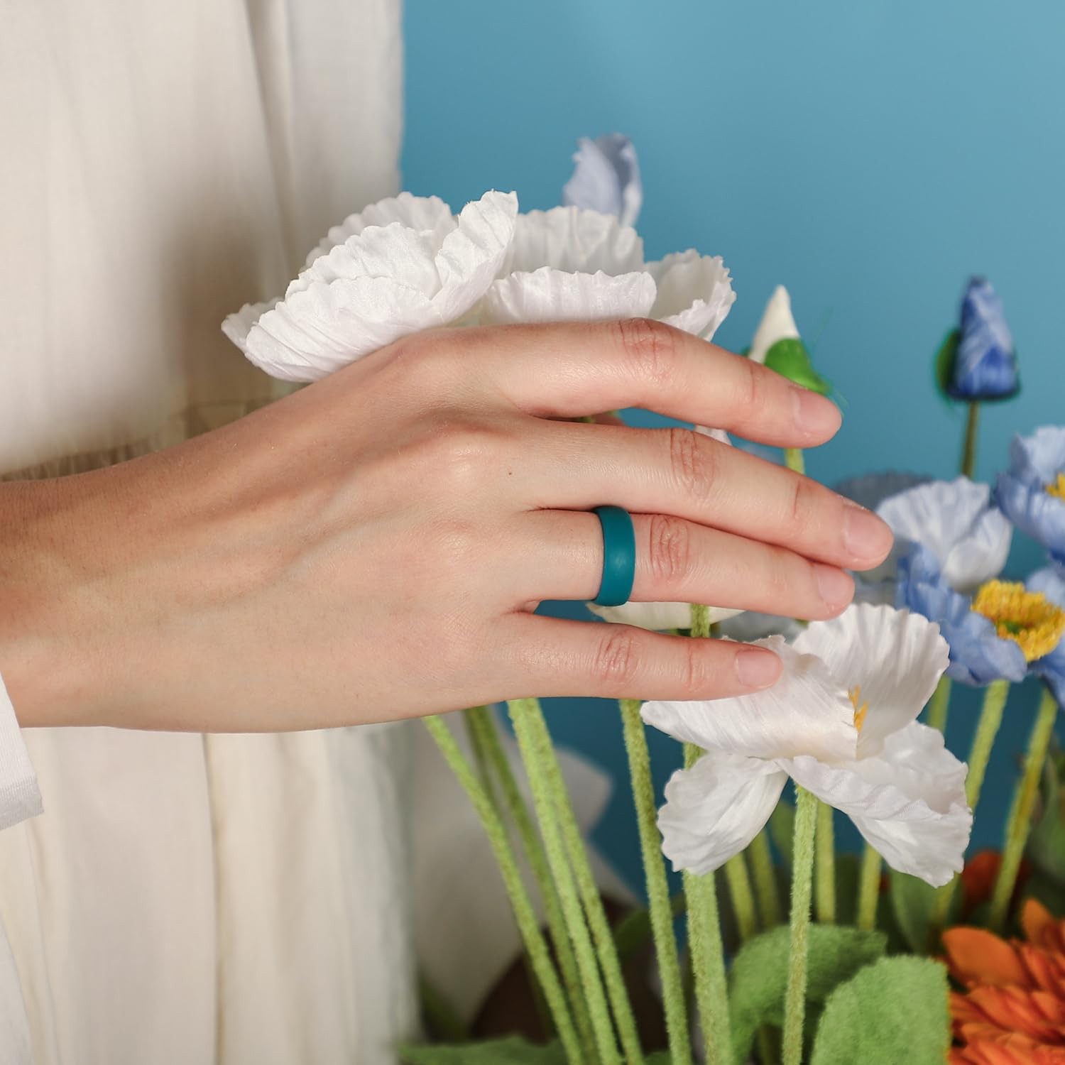 Egnaro 4/5/8 Variety Multipack Ergonomic Breathable Bridal Rings Sets, 6mm Wi…