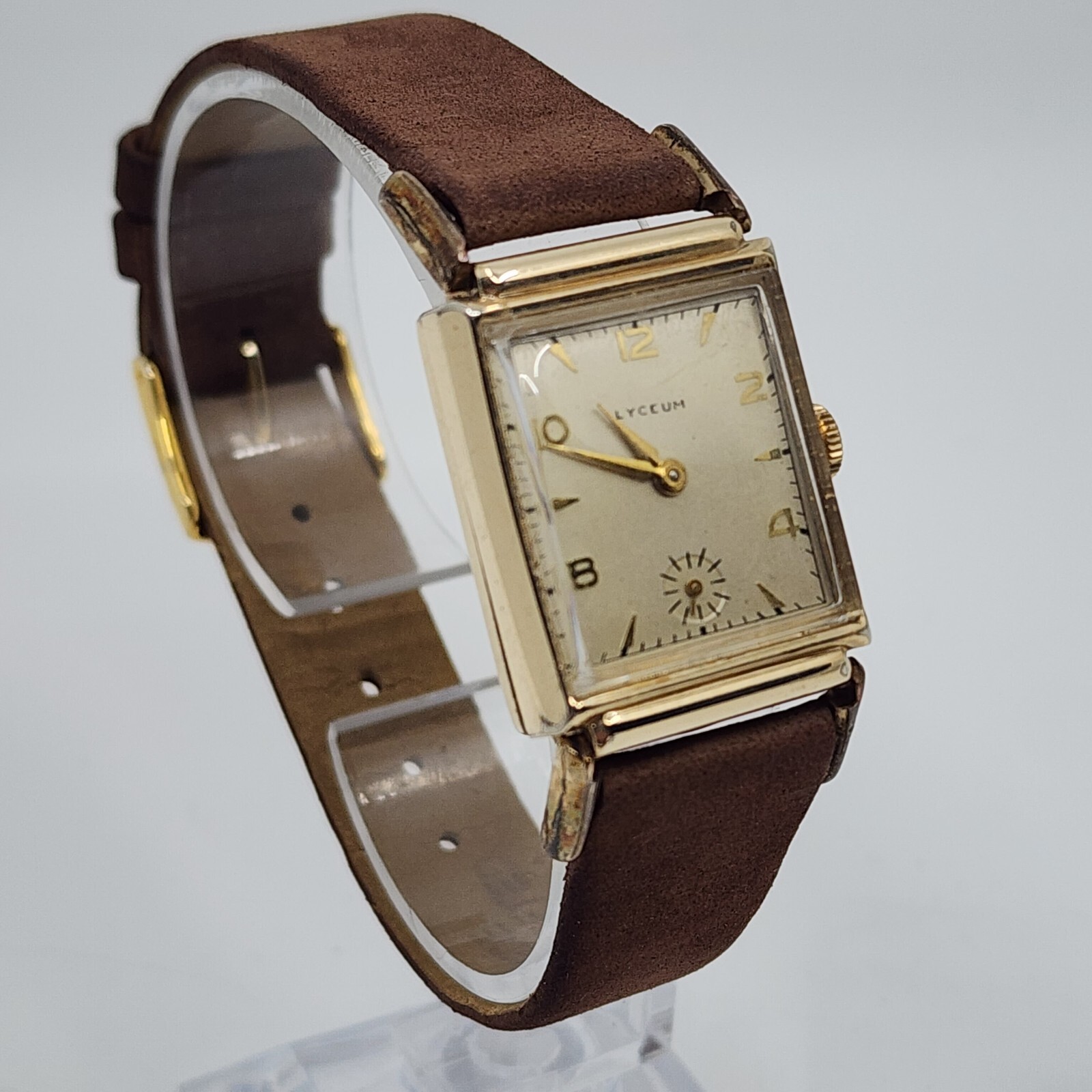 Vintage Art Deco LYCEUM 17 Jewels Fancy Lugs Gold Filled Manual Wind Watch