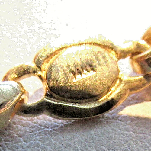 27.5 inch 14k Solid Gold Multi Colored Figarope Chain Necklace MAKE OFFER