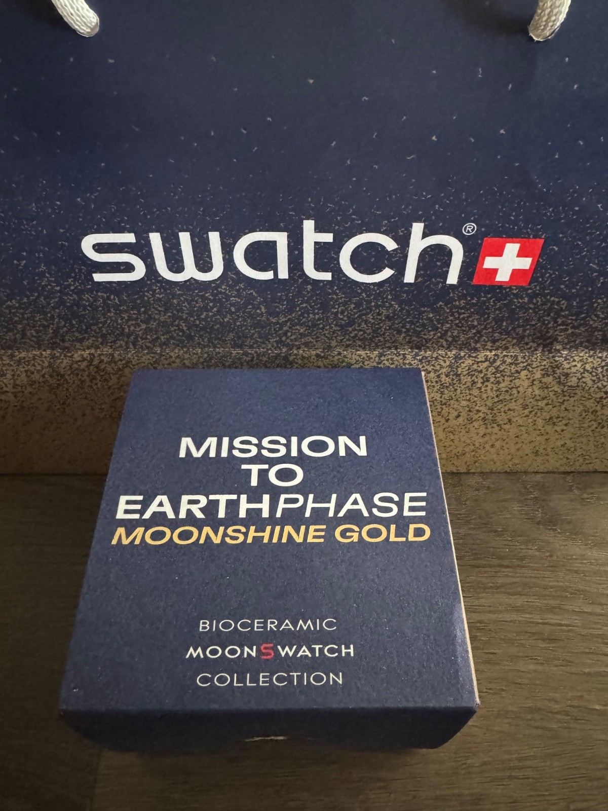 100% AUTHENTIC OMEGA x Swatch Moonswatch Moonshine Gold STURGEON MOON SO33N701L