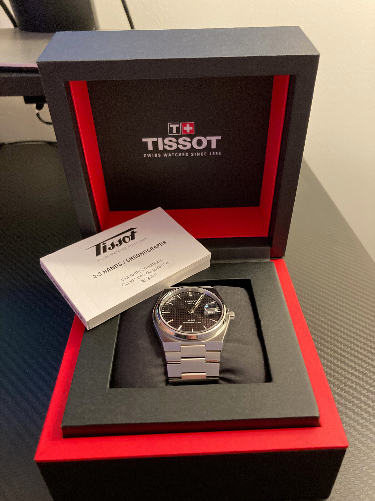 Tissot PRX Powermatic 80 w/ Box and Papers (slightly used)