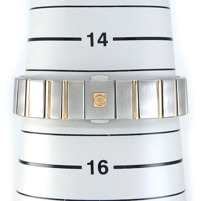 OMEGA WATCH CONSTELLATION 131.20.25.60.02.002 SUNRAY SILVER 18K PINK GOLD QUARTZ