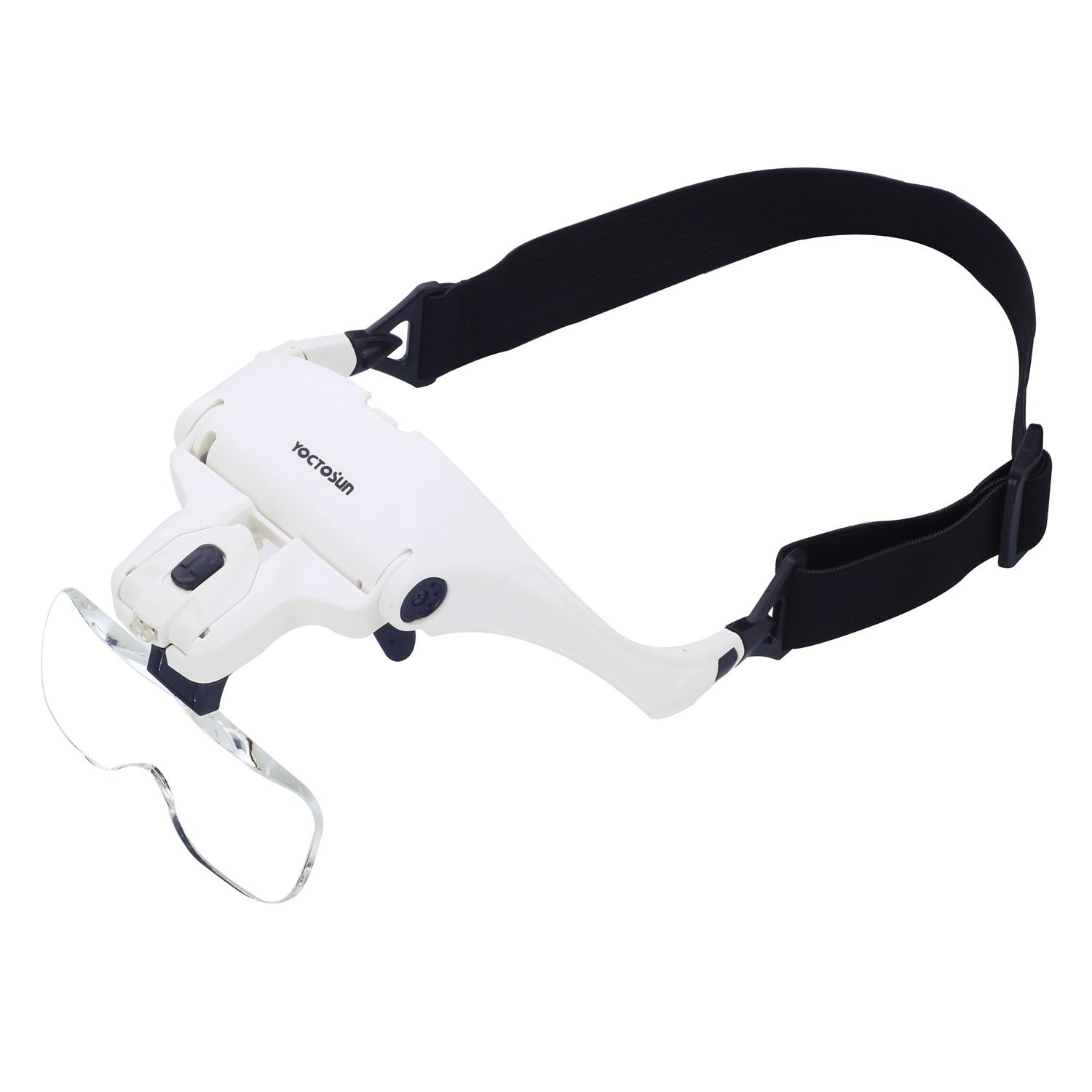 YOCTOSUN Head Mount Magnifier with 2 Led 3.5 inches x 5.8 inches, White