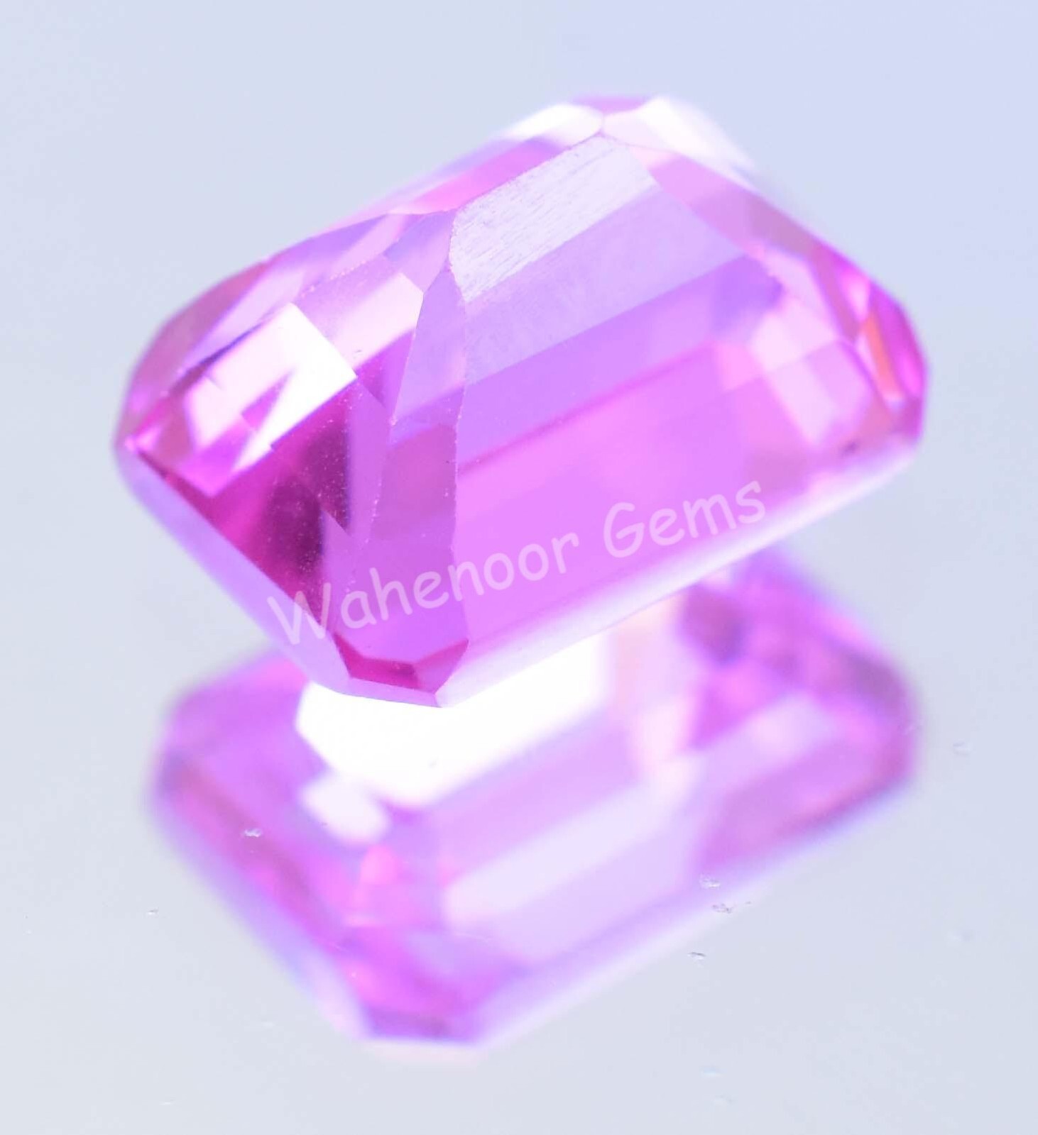 6.20 Ct Natural Pink Sapphire Emerald Flawless Certified Loose Gemstone