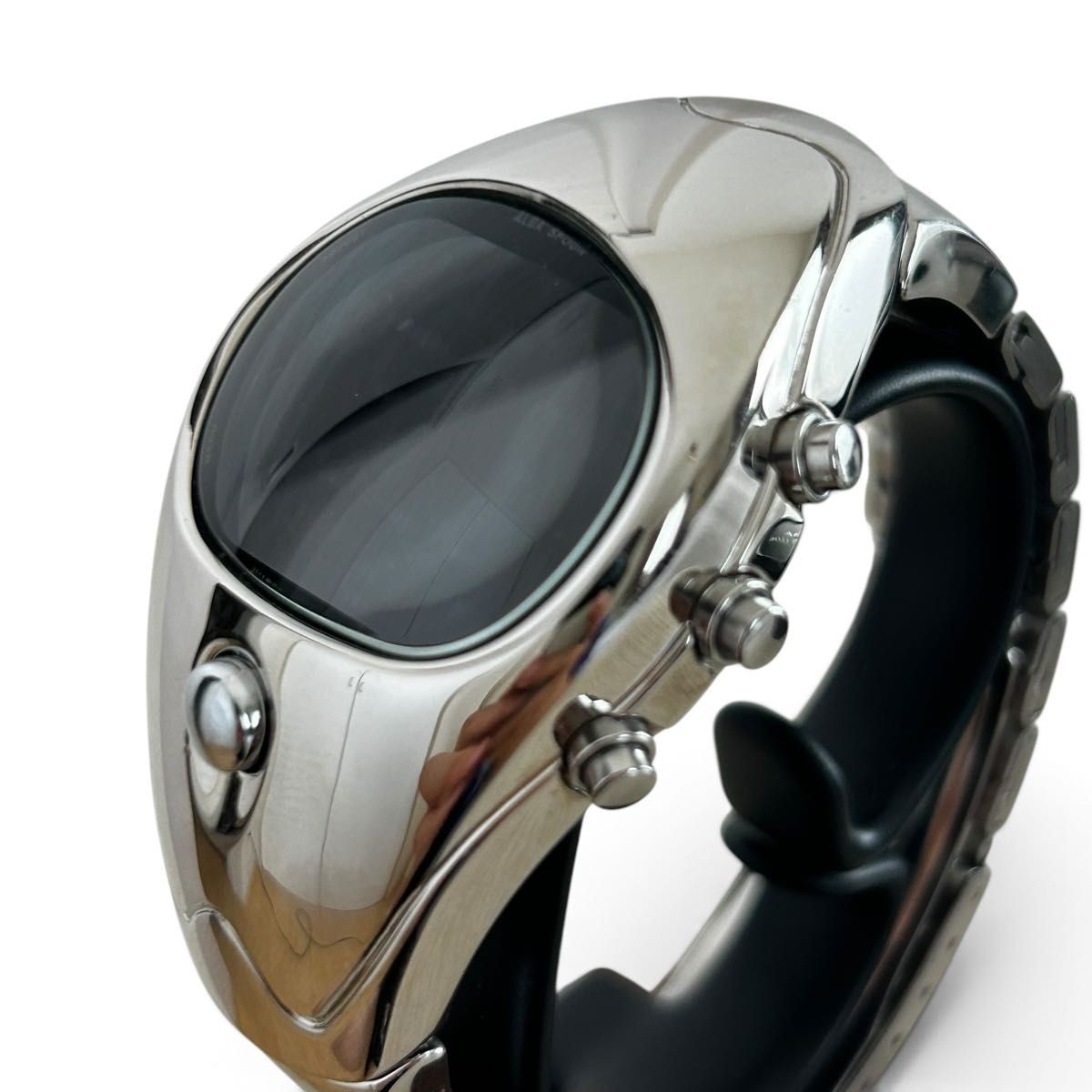 Operation confirmed SEIKO ALBA SPOON w850 Seiko Alba Spoon Digital Silver y2k St