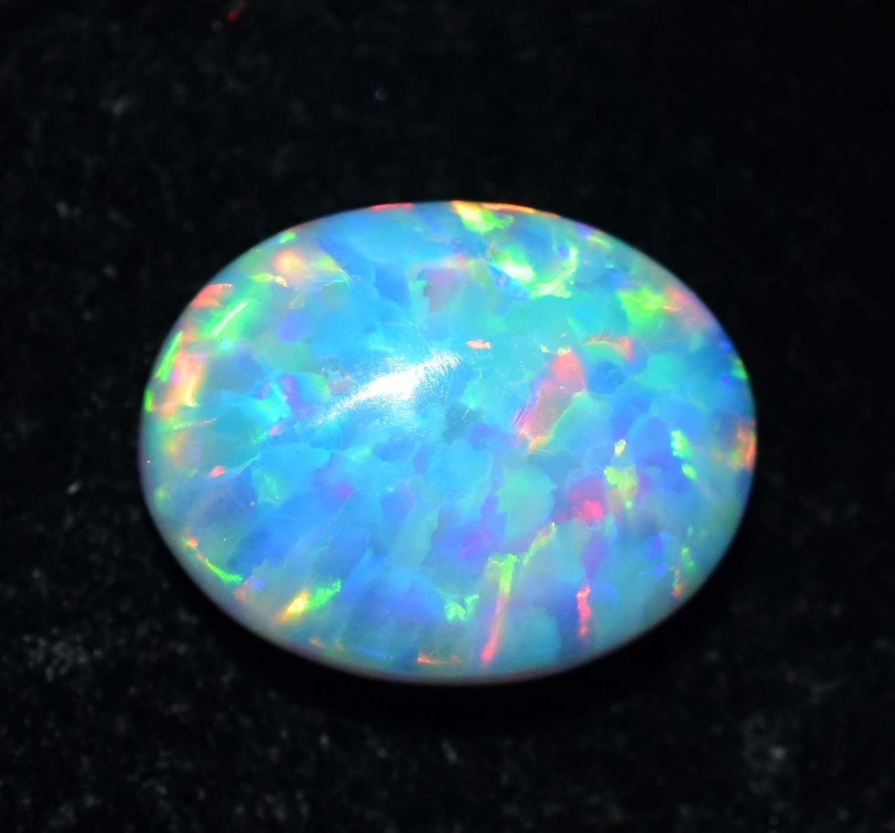 Natural Ethiopian Fire Opal 6.30 CT AGL Certified Play Of Color Loose Gemstone