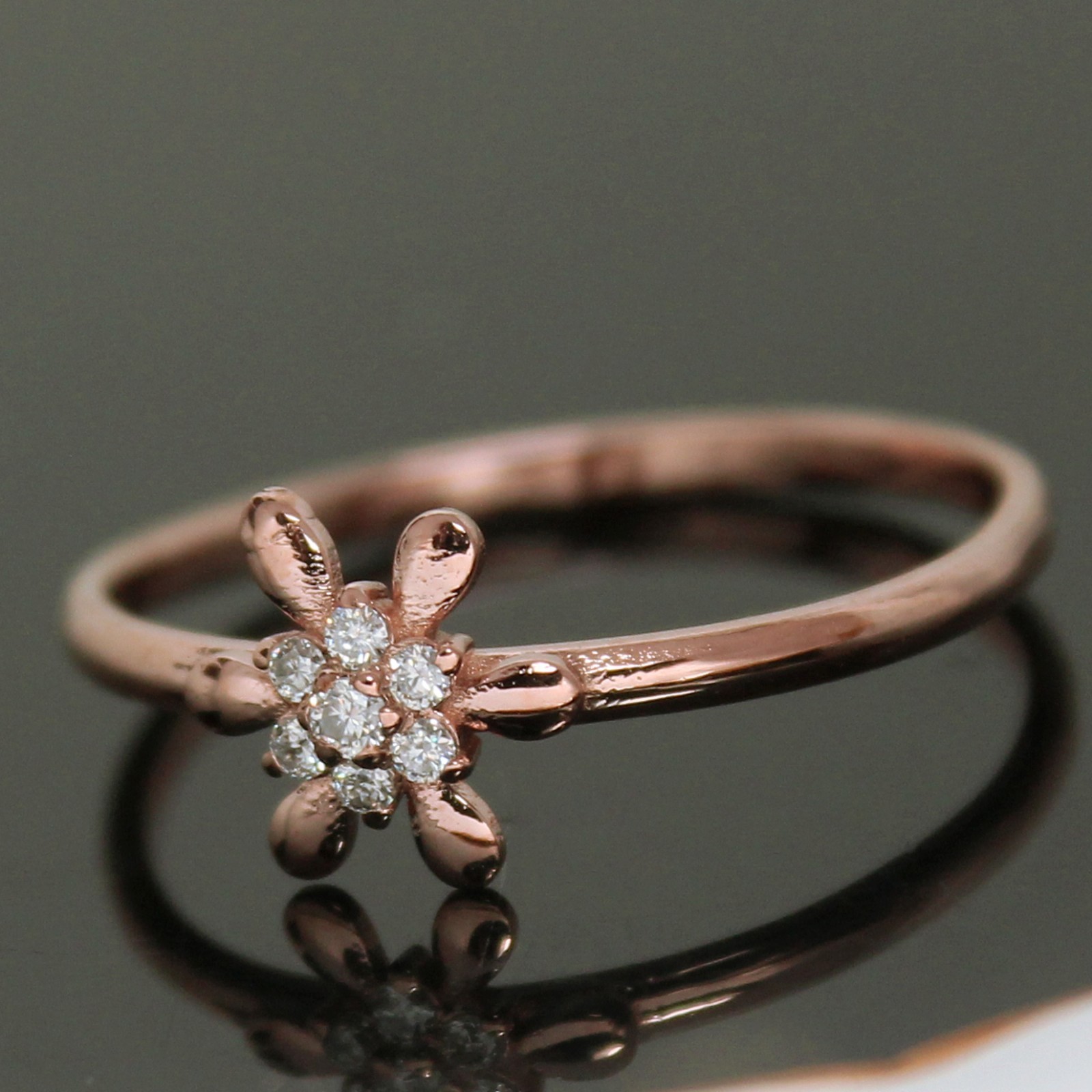 Certified Round Cut Natural Diamond Women Timeless Minimalist Ring 14K Gold Over