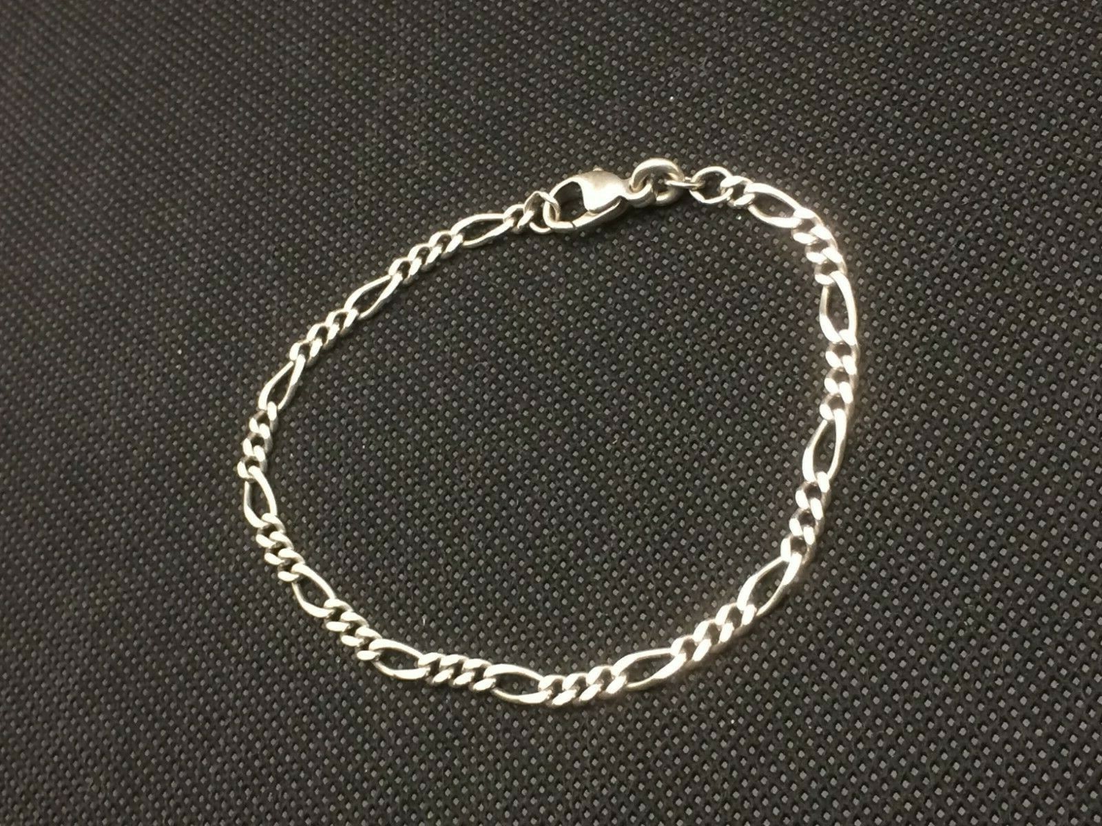 Pretty 925 Silver Hallmarked Bracelet + FBM Hallmarked 20cm Charm Bracelet