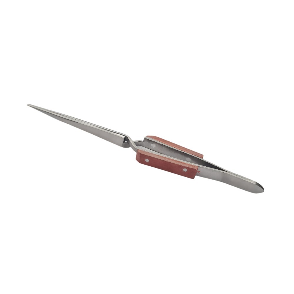 Set of 3 Fiber Grip Tweezers Cross Locking & Straight Soldering Tweezer Jewelers