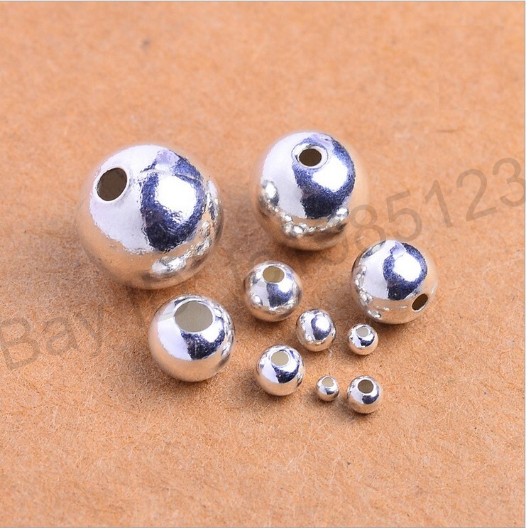 Wholesale 3MM 4MM 5MM 6MM 8MM Tibetan Silver Round Spacer Beads For Jewellry