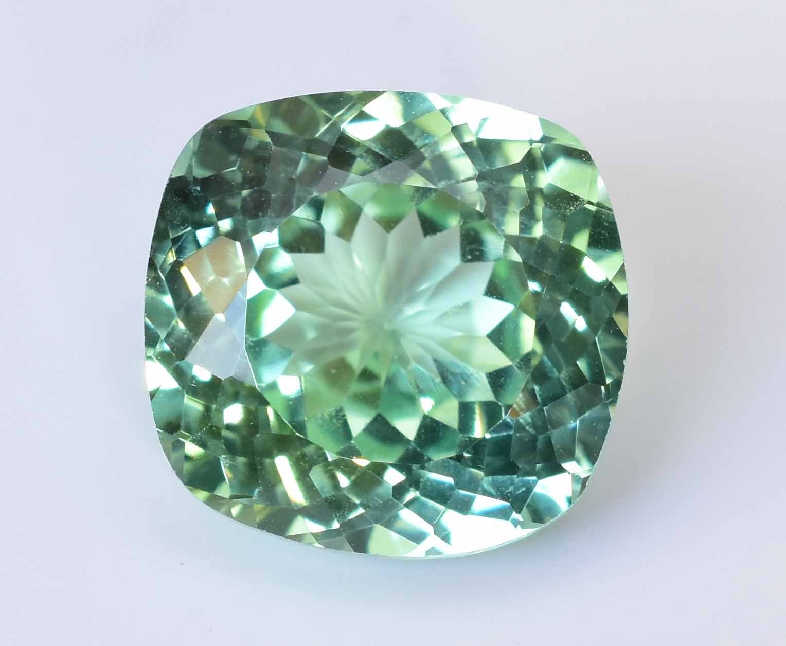 Natural Montana Green Sapphire 11.45CT Certified Stunning Cushion Loose Gemstone