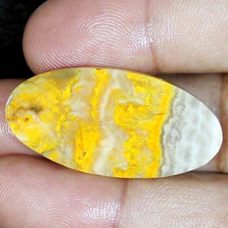 100% Natural Bumble Bee Jasper OVAL Cabochon Gemstones 43.85 Ct 20x41x5mm BC-12