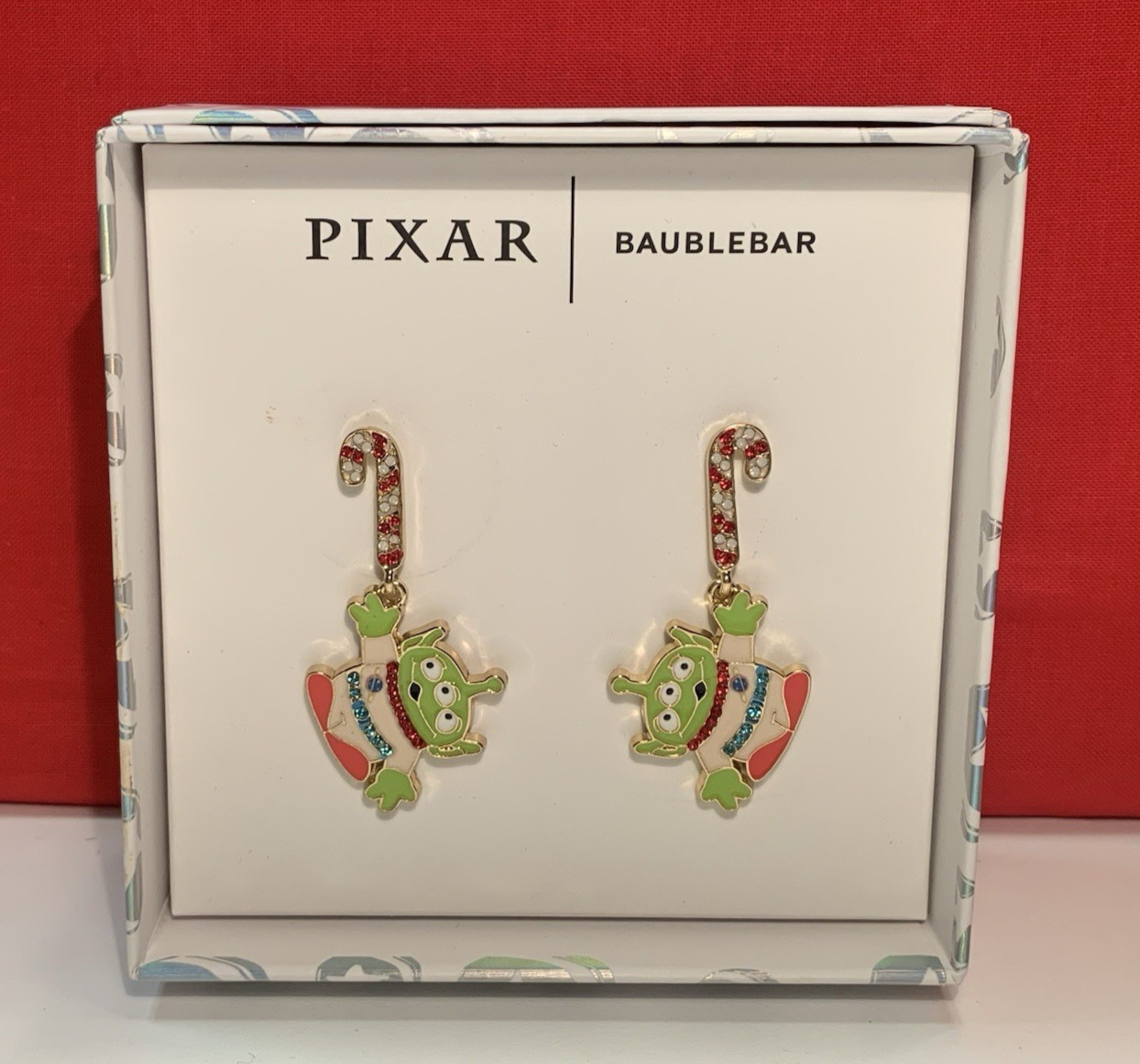 Disney Baublebar Pixar Toy Story Aliens Christmas Candy Cane Earrings Pick Me!
