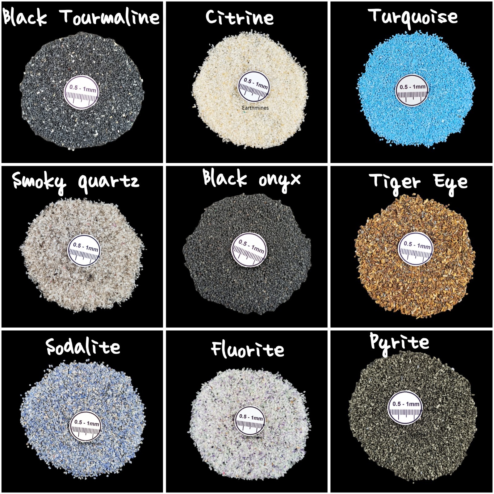 Natural Coarse Crushed Gemstone 0.5-1mm For Resin Art Home Art Making