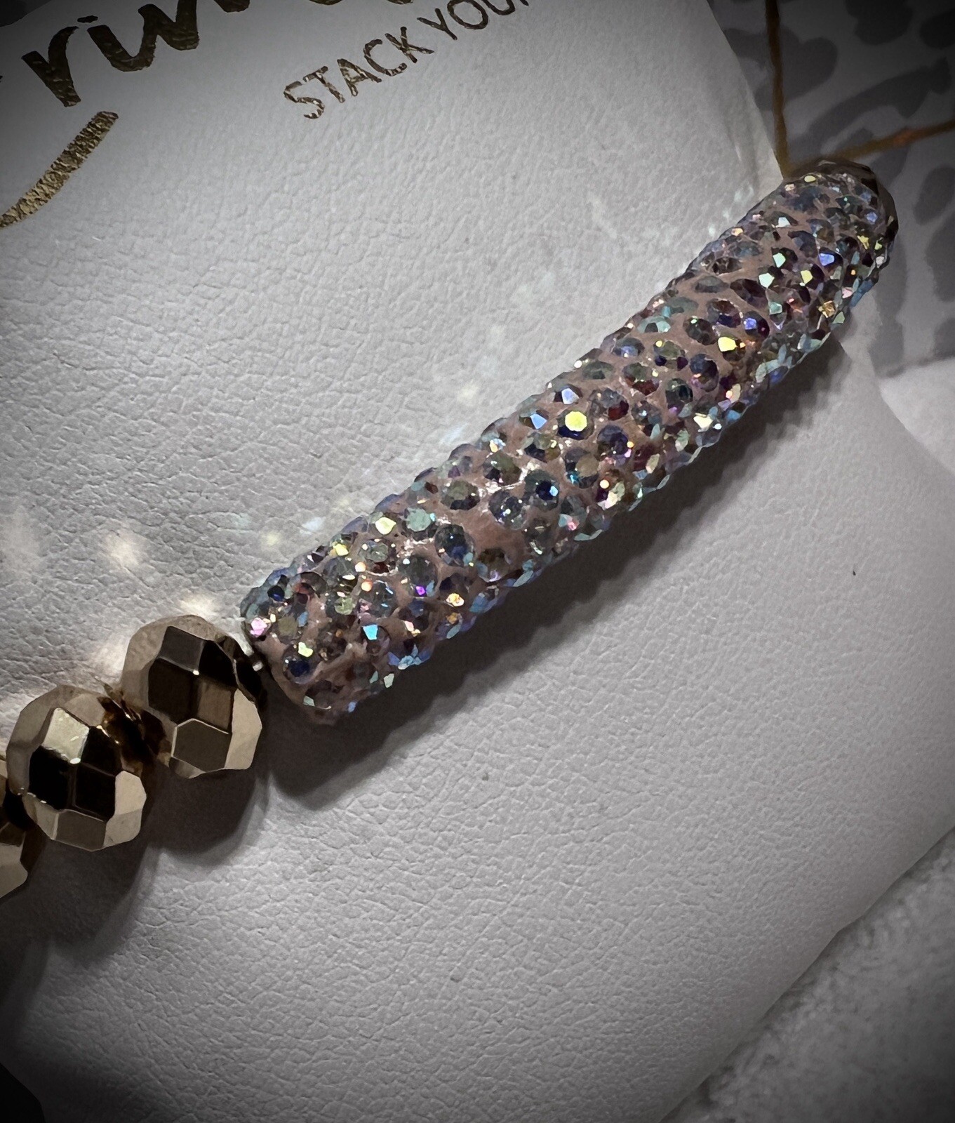 NEW! ERIMISH BRACELET- Gold Metallic Glitterbar