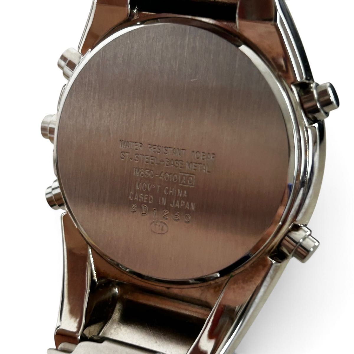 Operation confirmed SEIKO ALBA SPOON w850 Seiko Alba Spoon Digital Silver y2k St