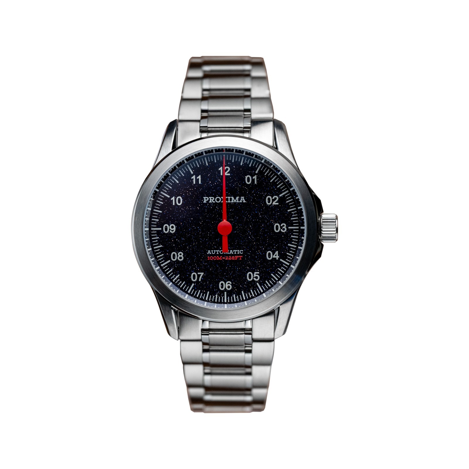 Proxima Men Automatic Watch 39mm Mechanical Wristwatch One Red Hand Miyota 9015